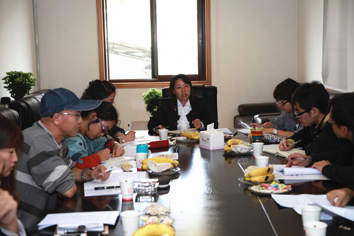 公司黨委副書記、紀委書記吳倩總結(jié)發(fā)言